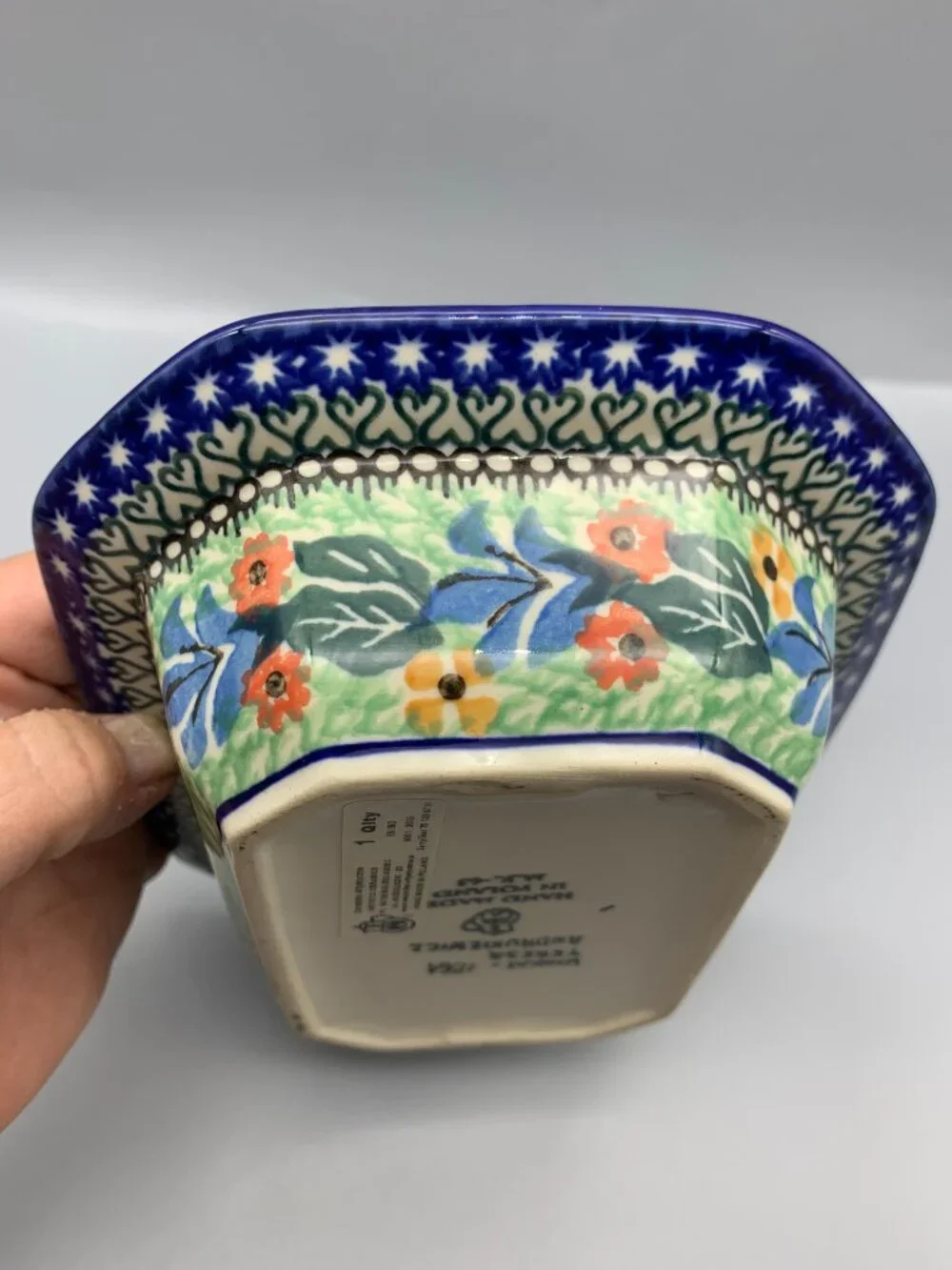 Ceramika Artystyczna Unikat Polish Pottery Baking Dish Casserola  7